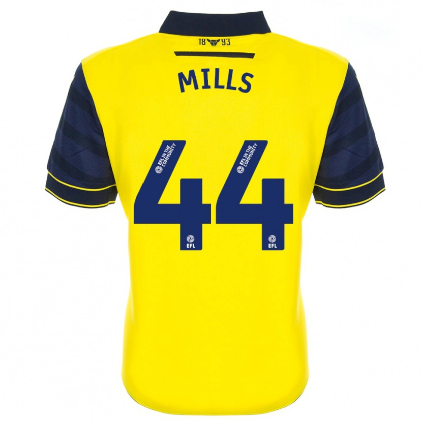 Danxen Niño Camiseta Stanley Mills #44 Amarillo Azul Marino 1ª Equipación 2025/26 La Camisa México