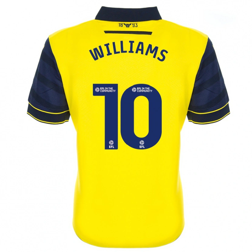 Danxen Niño Camiseta Cheryl Williams #10 Amarillo Azul Marino 1ª Equipación 2025/26 La Camisa México