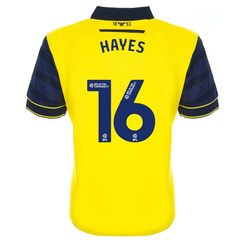 Danxen Niño Camiseta Georgia Hayes #16 Amarillo Azul Marino 1ª Equipación 2025/26 La Camisa México