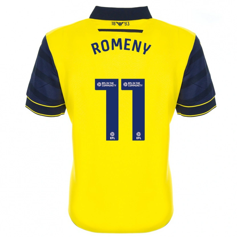 Danxen Niño Camiseta Ole Romeny #11 Amarillo Azul Marino 1ª Equipación 2025/26 La Camisa México