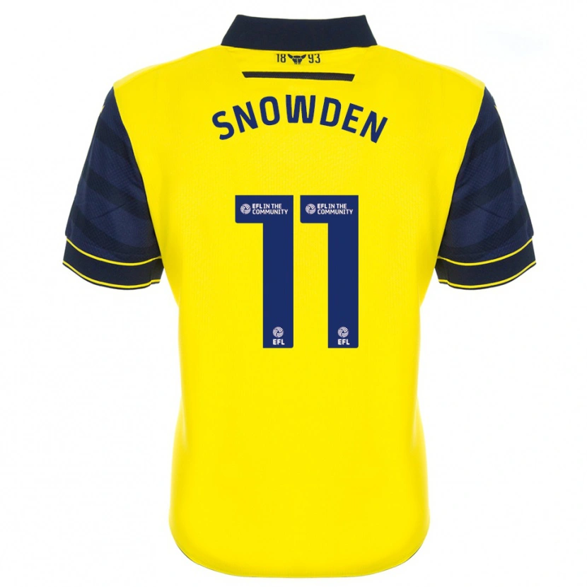 Danxen Niño Camiseta Leo Snowden #11 Amarillo Azul Marino 1ª Equipación 2025/26 La Camisa México