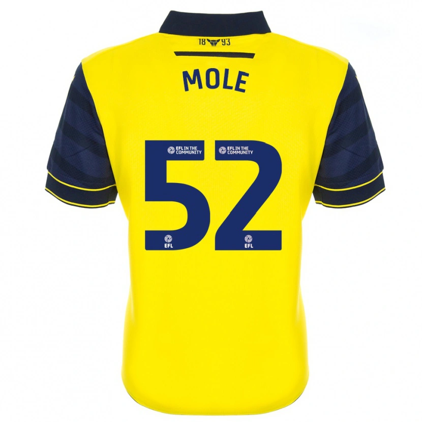 Danxen Niño Camiseta Harrison Mole #52 Amarillo Azul Marino 1ª Equipación 2025/26 La Camisa México