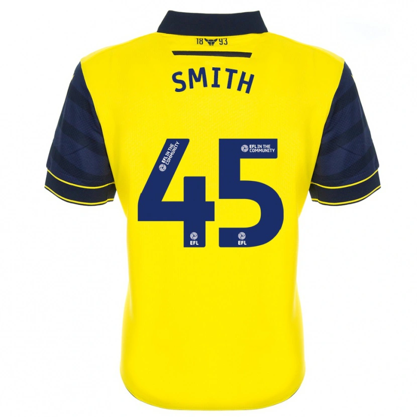 Danxen Niño Camiseta Max Smith #45 Amarillo Azul Marino 1ª Equipación 2025/26 La Camisa México