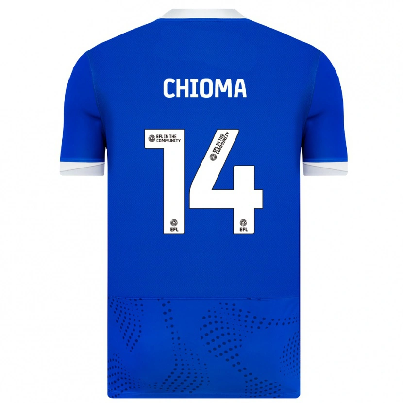 Danxen Niño Camiseta Nathaniel Chioma #14 Azul Blanco 1ª Equipación 2025/26 La Camisa México