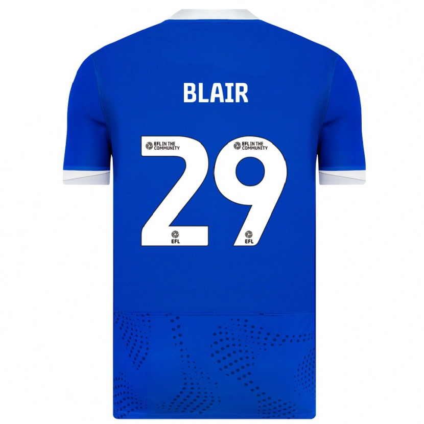 Danxen Niño Camiseta Harvey Blair #29 Azul Blanco 1ª Equipación 2025/26 La Camisa México