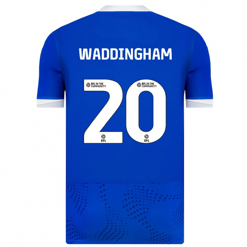 Danxen Niño Camiseta Thomas Waddingham #20 Azul Blanco 1ª Equipación 2025/26 La Camisa México
