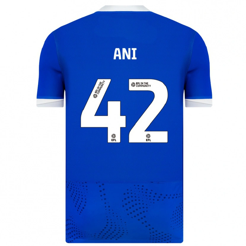 Danxen Niño Camiseta Michael Ani #42 Azul Blanco 1ª Equipación 2025/26 La Camisa México