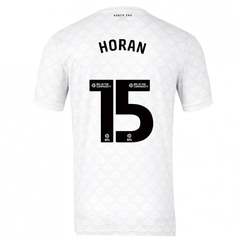 Danxen Niño Camiseta Ellis Horan #15 Blanco Rojo 1ª Equipación 2025/26 La Camisa México