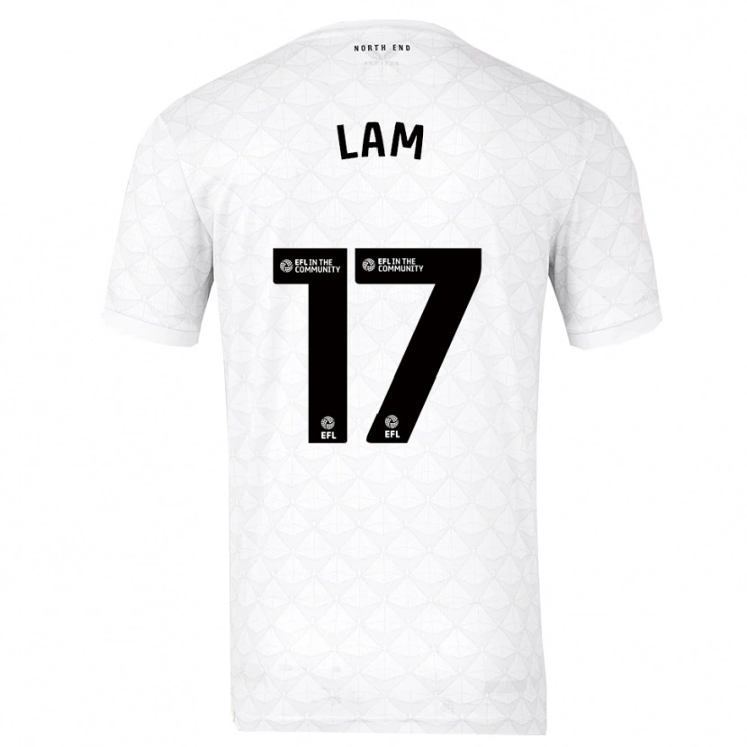 Danxen Niño Camiseta Isaac Lam #17 Blanco Rojo 1ª Equipación 2025/26 La Camisa México