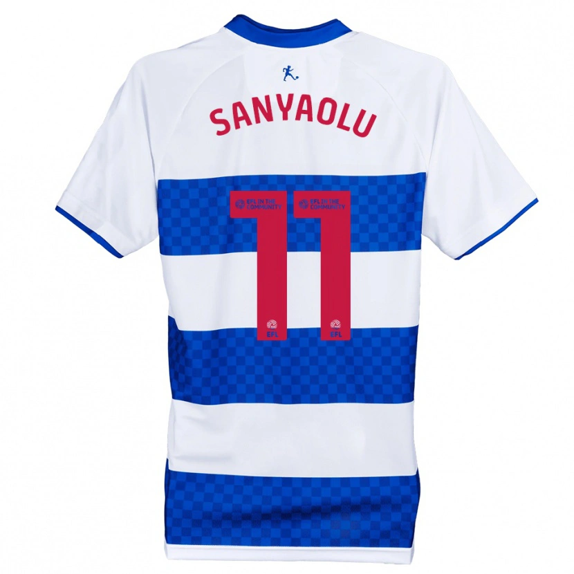 Danxen Niño Camiseta Philip Sanyaolu #11 Azul Blanco 1ª Equipación 2025/26 La Camisa México