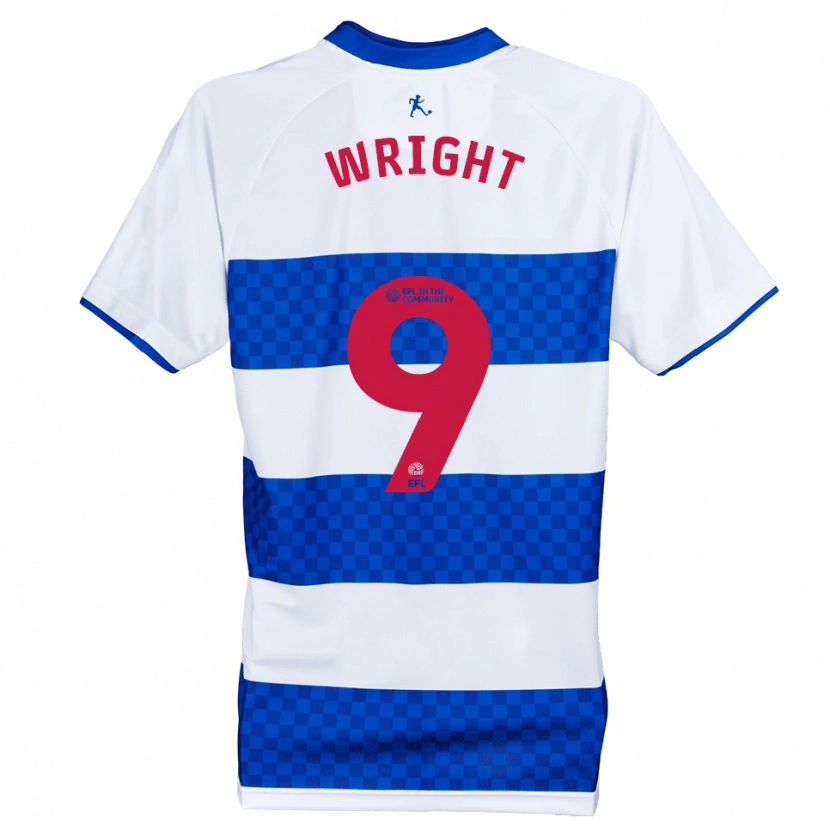 Danxen Niño Camiseta Lukas Wright #9 Azul Blanco 1ª Equipación 2025/26 La Camisa México