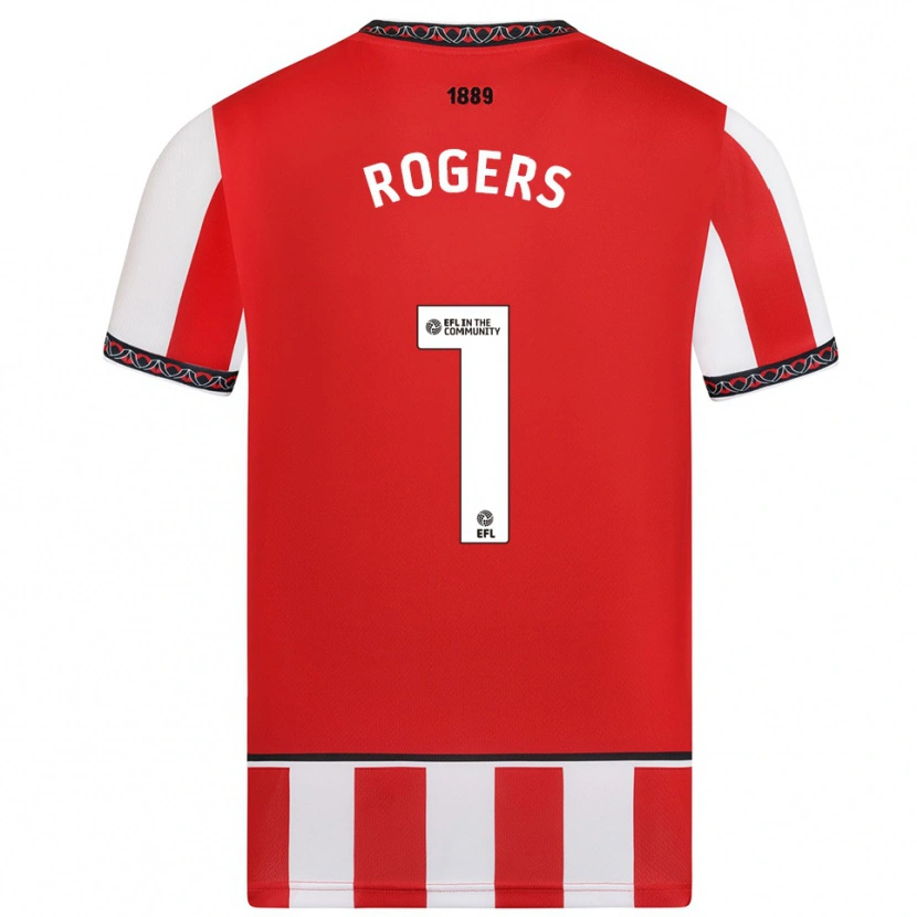 Danxen Niño Camiseta Sian Rogers #1 Rojo Blanco 1ª Equipación 2025/26 La Camisa México