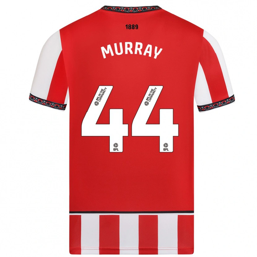Danxen Niño Camiseta Satara Murray #44 Rojo Blanco 1ª Equipación 2025/26 La Camisa México