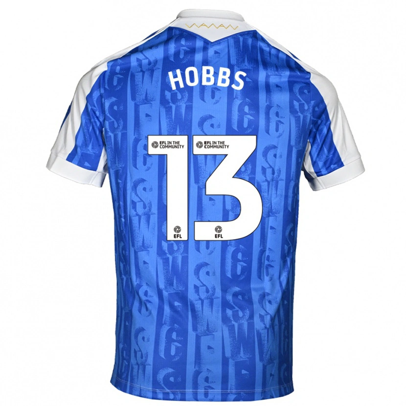 Danxen Niño Camiseta Charlie Hobbs #13 Azul Blanco 1ª Equipación 2025/26 La Camisa México
