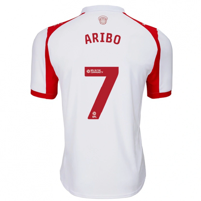 Danxen Niño Camiseta Joe Aribo #7 Blanco Rojo 1ª Equipación 2025/26 La Camisa México