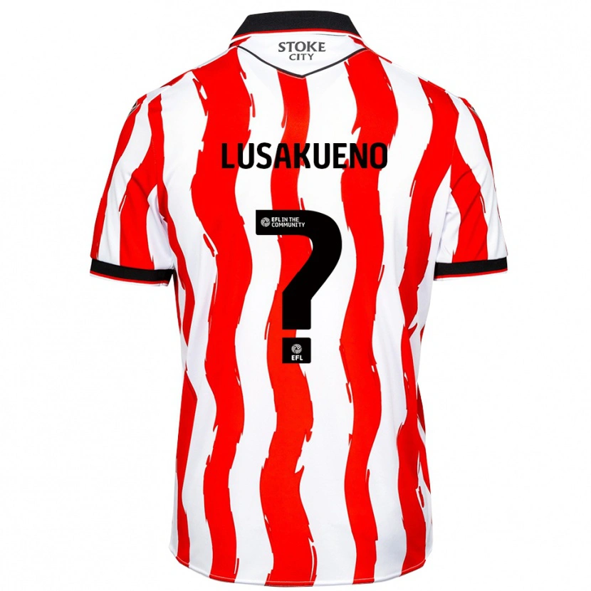Danxen Niño Camiseta Matty Lusakueno #0 Blanco Rojo 1ª Equipación 2025/26 La Camisa México