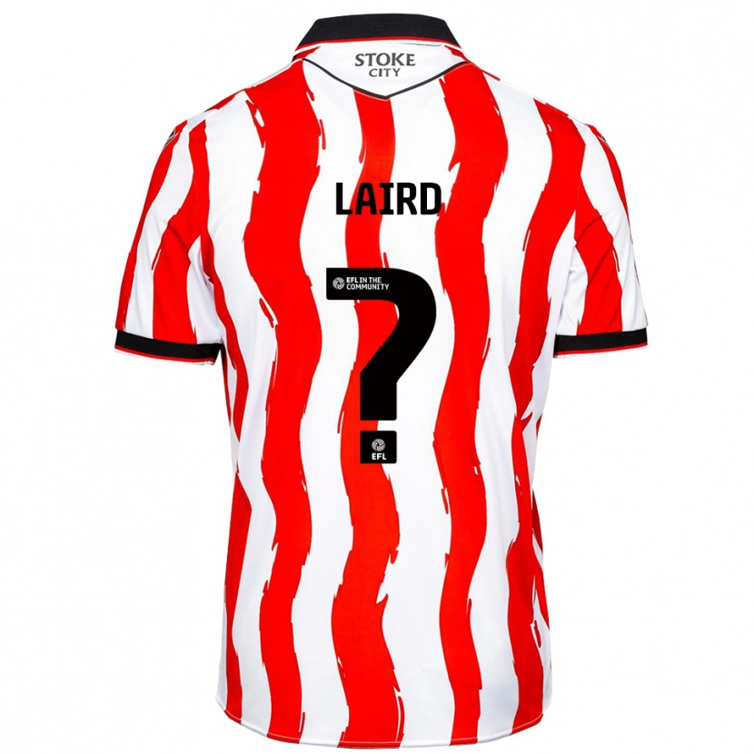 Danxen Niño Camiseta Logan Laird #0 Blanco Rojo 1ª Equipación 2025/26 La Camisa México