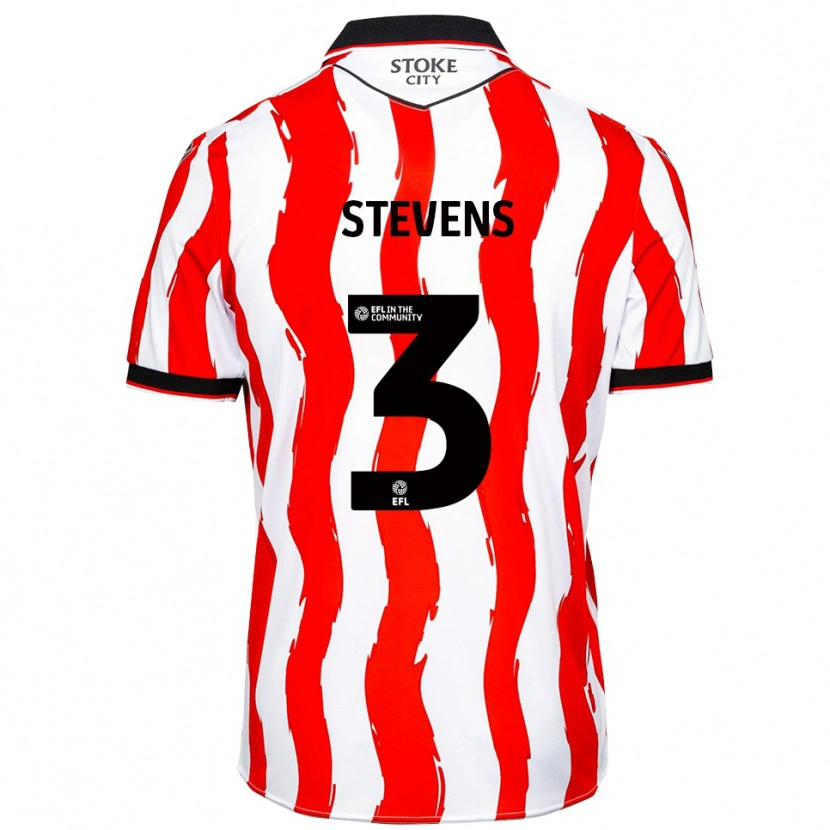 Danxen Niño Camiseta Enda Stevens #3 Blanco Rojo 1ª Equipación 2025/26 La Camisa México