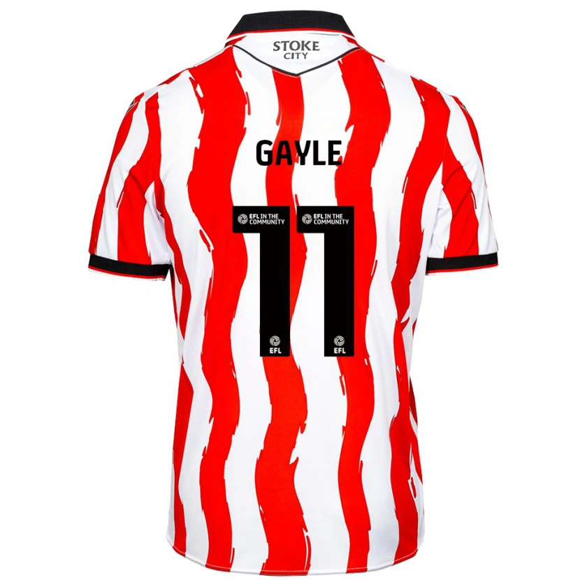 Danxen Niño Camiseta Dwight Gayle #11 Blanco Rojo 1ª Equipación 2025/26 La Camisa México