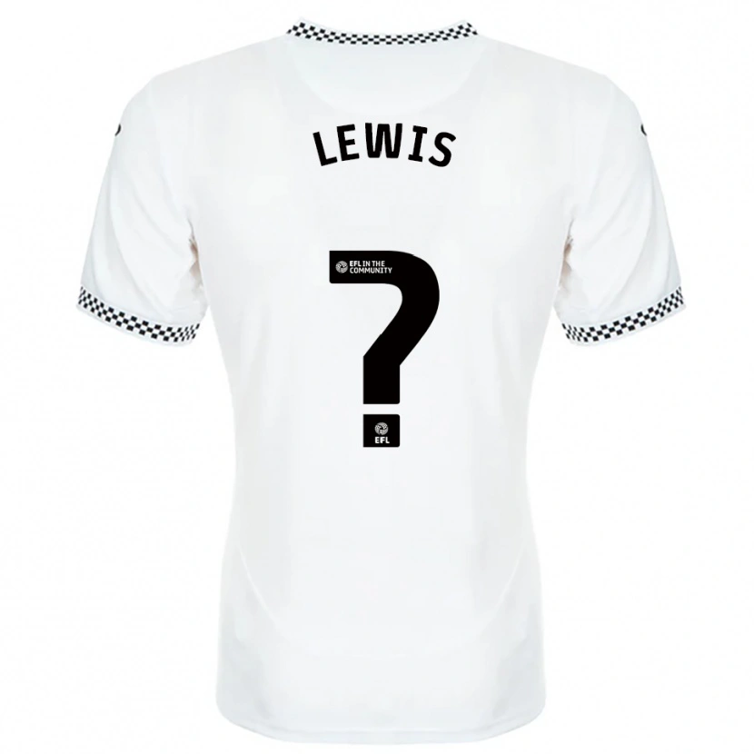 Danxen Niño Camiseta Bobby Lewis #0 Blanco Naranja 1ª Equipación 2025/26 La Camisa México