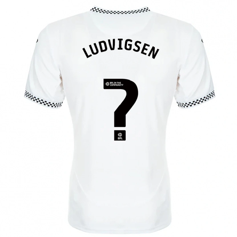 Danxen Niño Camiseta Kai Ludvigsen #0 Blanco Naranja 1ª Equipación 2025/26 La Camisa México