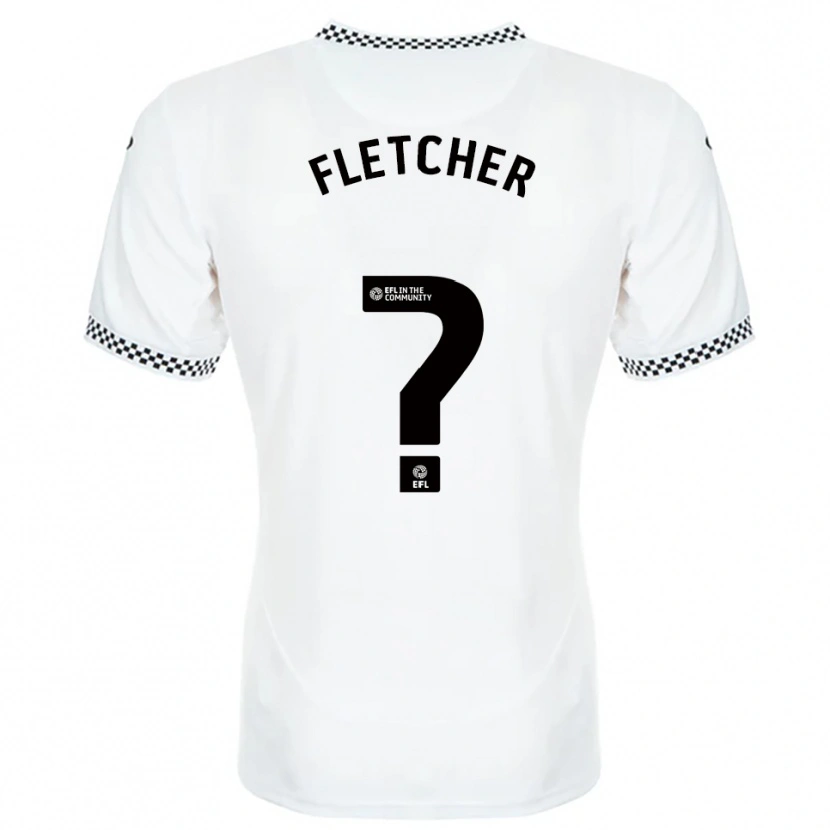 Danxen Niño Camiseta Kristian Fletcher #0 Blanco Naranja 1ª Equipación 2025/26 La Camisa México