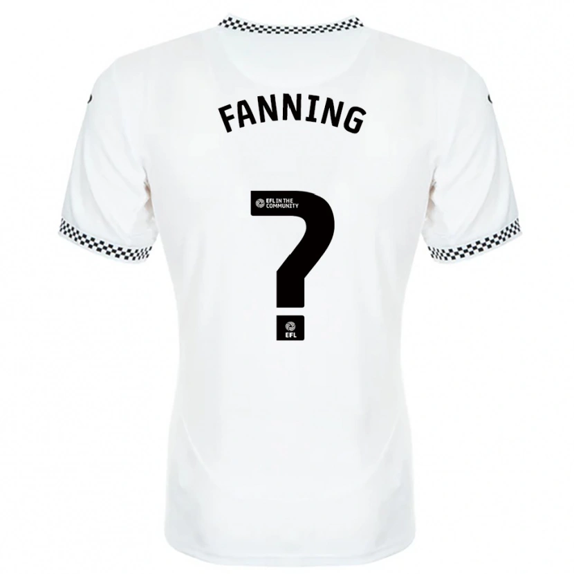 Danxen Niño Camiseta Jack Fanning #0 Blanco Naranja 1ª Equipación 2025/26 La Camisa México