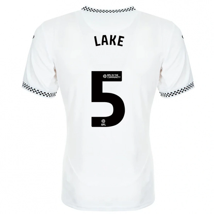 Danxen Niño Camiseta Ellie Lake #5 Blanco Naranja 1ª Equipación 2025/26 La Camisa México