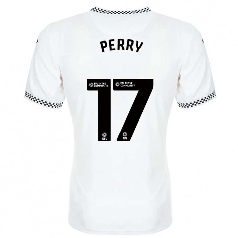Danxen Niño Camiseta Harlan Perry #17 Blanco Naranja 1ª Equipación 2025/26 La Camisa México