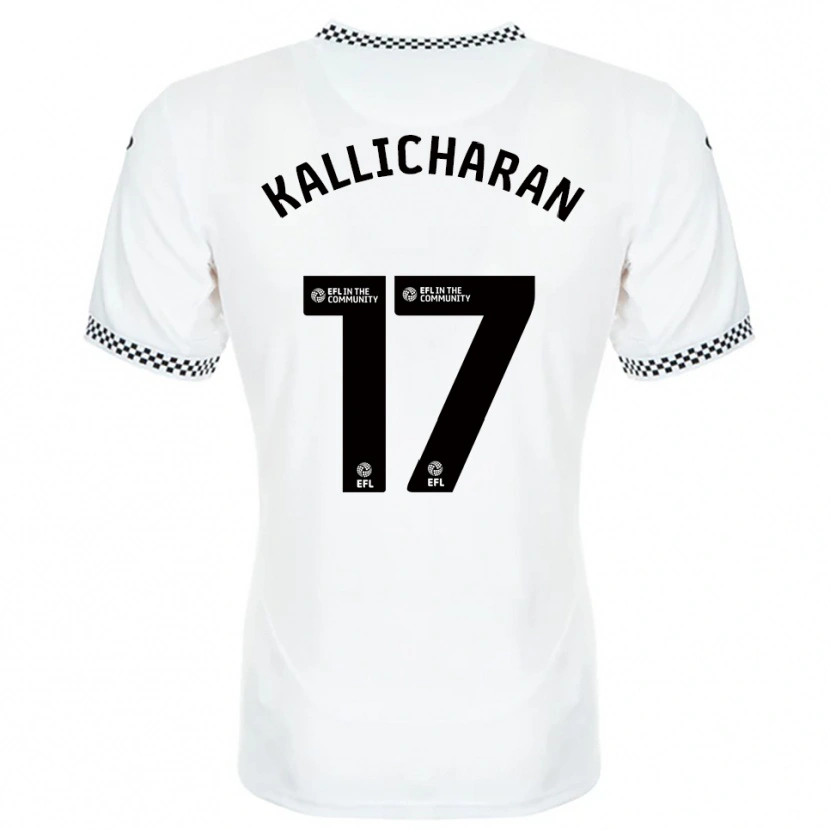 Danxen Niño Camiseta Josiah Kallicharan #17 Blanco Naranja 1ª Equipación 2025/26 La Camisa México