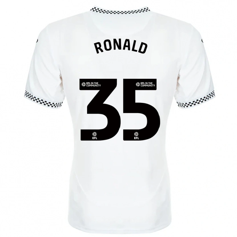 Danxen Niño Camiseta Ronald #35 Blanco Naranja 1ª Equipación 2025/26 La Camisa México