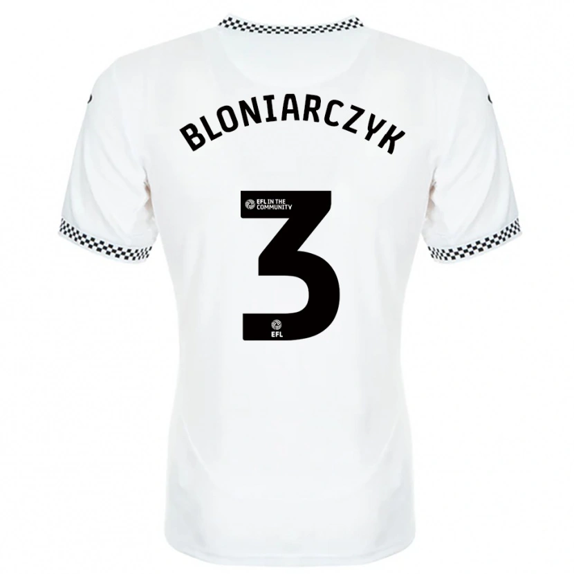 Danxen Niño Camiseta Kaven Bloniarczyk #3 Blanco Naranja 1ª Equipación 2025/26 La Camisa México