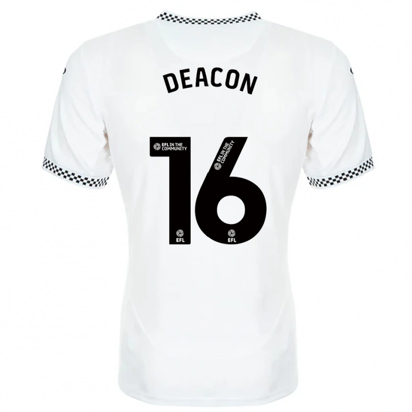 Danxen Niño Camiseta Aimee Deacon #16 Blanco Naranja 1ª Equipación 2025/26 La Camisa México