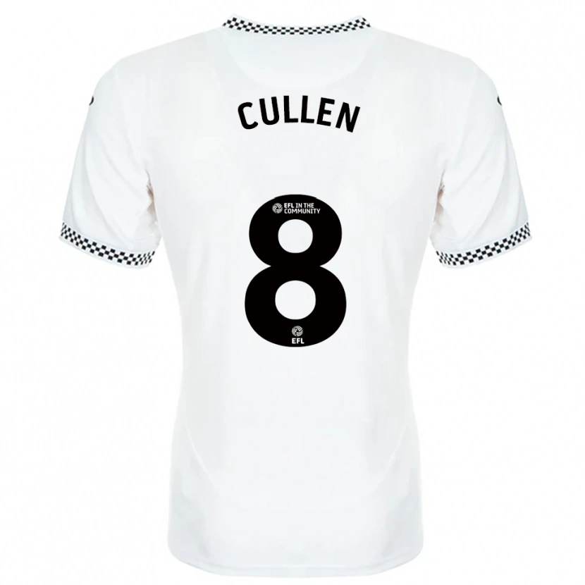 Danxen Niño Camiseta Rachel Cullen #8 Blanco Naranja 1ª Equipación 2025/26 La Camisa México
