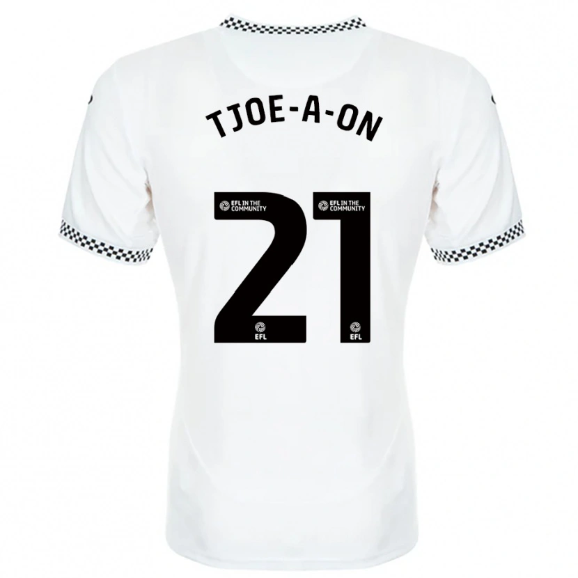 Danxen Niño Camiseta Nathan Tjoe-A-On #21 Blanco Naranja 1ª Equipación 2025/26 La Camisa México