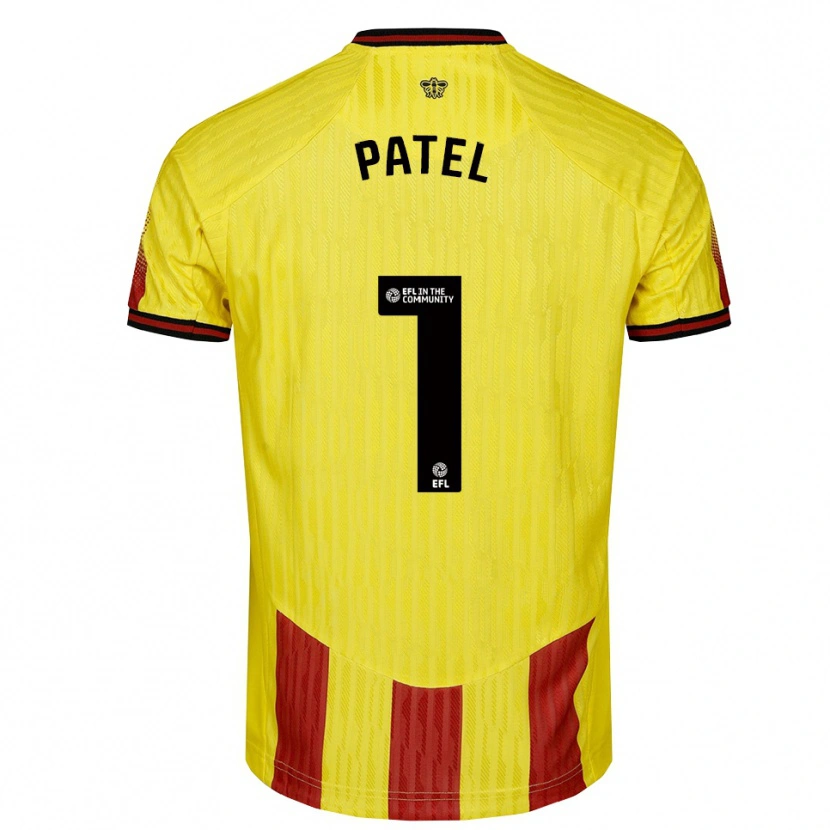 Danxen Niño Camiseta Safia Middleton-Patel #1 Amarillo Rojo 1ª Equipación 2025/26 La Camisa México