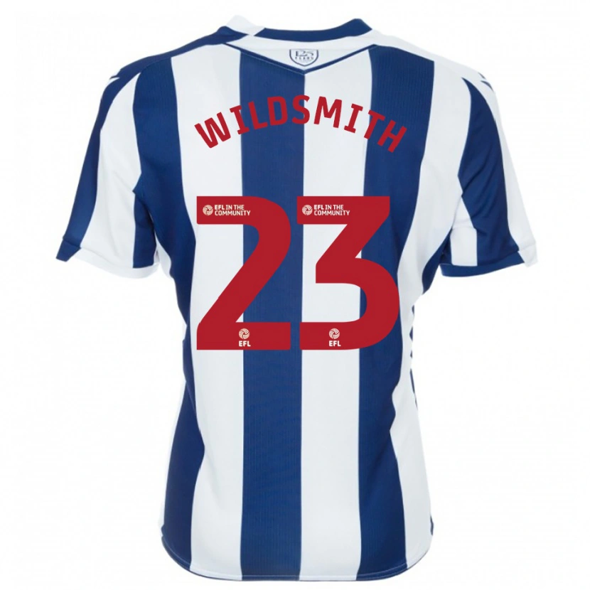 Danxen Niño Camiseta Joe Wildsmith #23 Azul Marino Blanco 1ª Equipación 2025/26 La Camisa México