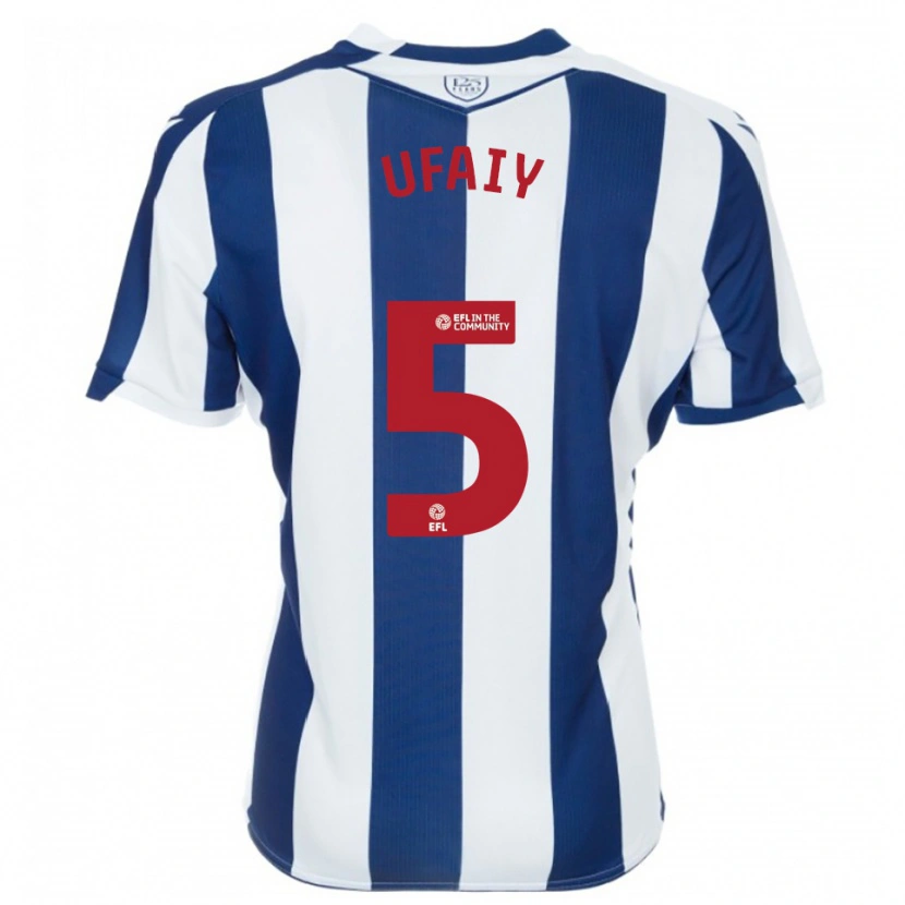 Danxen Niño Camiseta Kevin Ufaiy #5 Azul Marino Blanco 1ª Equipación 2025/26 La Camisa México