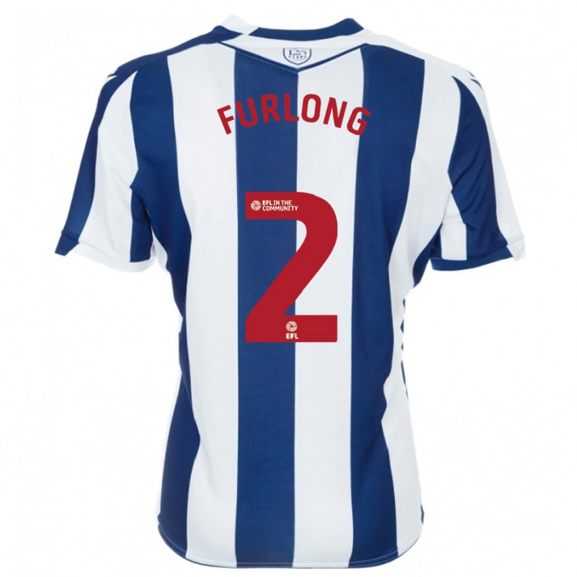 Danxen Niño Camiseta Darnell Furlong #2 Azul Marino Blanco 1ª Equipación 2025/26 La Camisa México