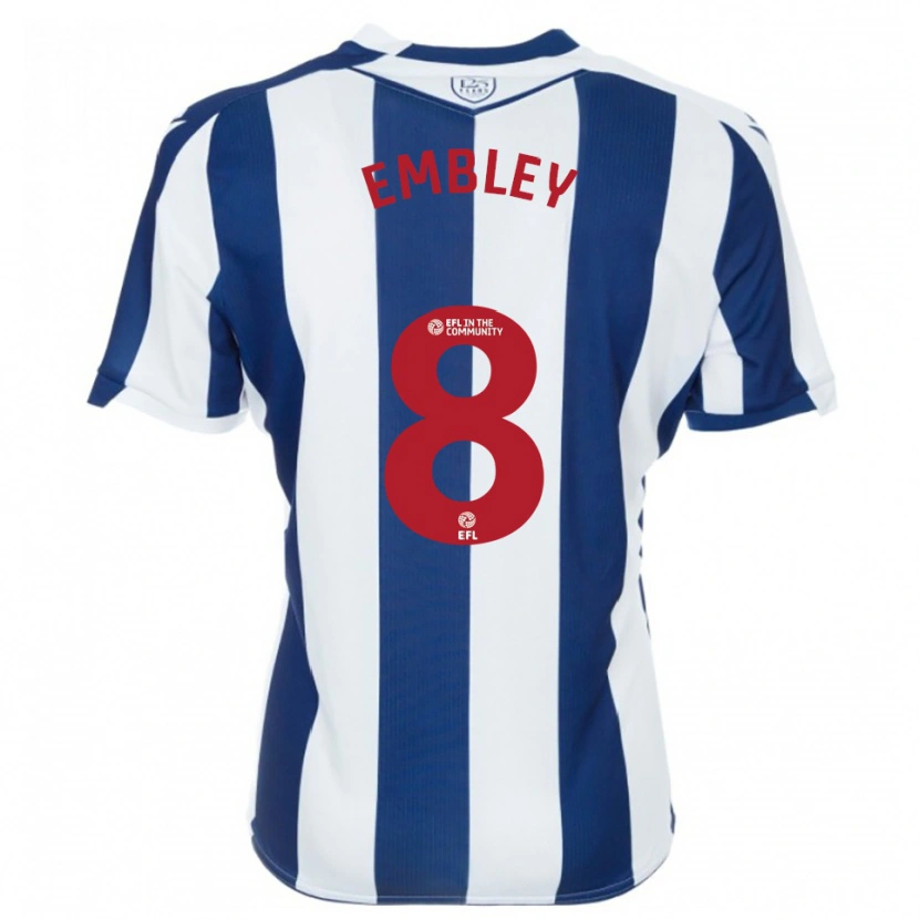 Danxen Niño Camiseta Rosie Embley #8 Azul Marino Blanco 1ª Equipación 2025/26 La Camisa México