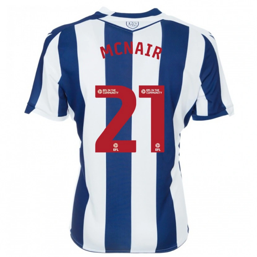 Danxen Niño Camiseta Paddy Mcnair #21 Azul Marino Blanco 1ª Equipación 2025/26 La Camisa México