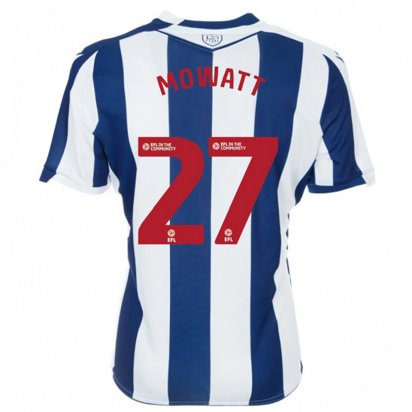 Danxen Niño Camiseta Alex Mowatt #27 Azul Marino Blanco 1ª Equipación 2025/26 La Camisa México