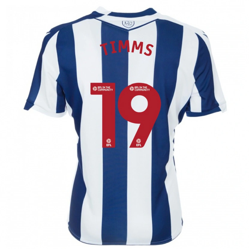 Danxen Niño Camiseta Maria Timms #19 Azul Marino Blanco 1ª Equipación 2025/26 La Camisa México