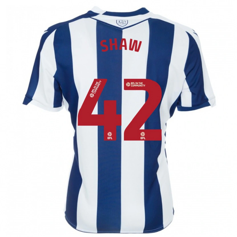 Danxen Niño Camiseta Josh Shaw #42 Azul Marino Blanco 1ª Equipación 2025/26 La Camisa México