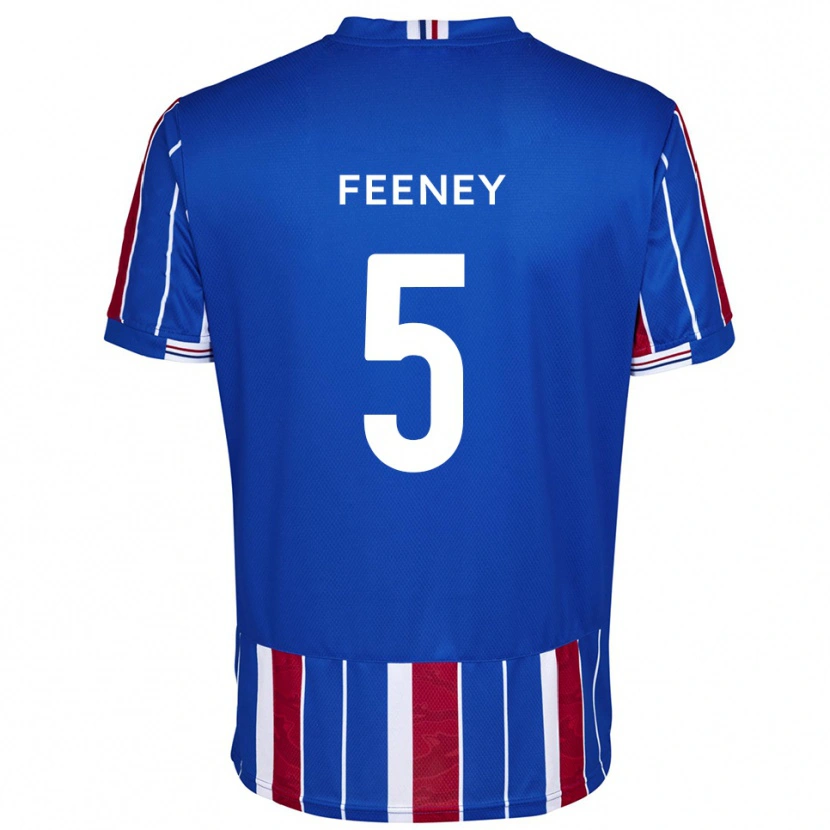 Danxen Niño Camiseta Morgan Feeney #5 Azul Rojo Blanco 1ª Equipación 2025/26 La Camisa México