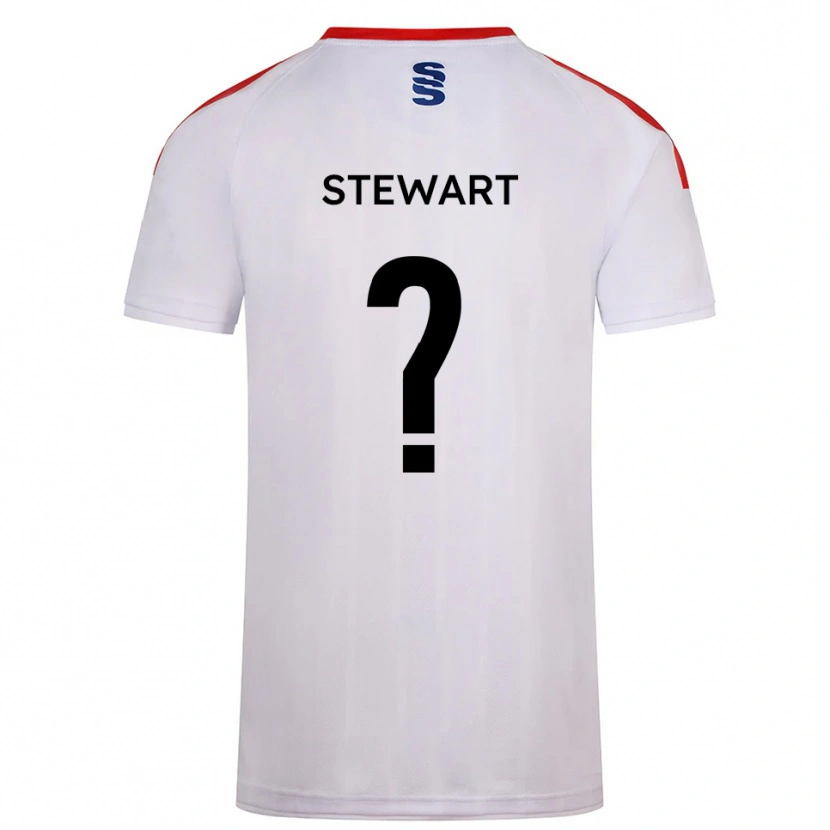 Danxen Niño Camiseta Sam Stewart #0 Blanco Azul Marino 1ª Equipación 2025/26 La Camisa México