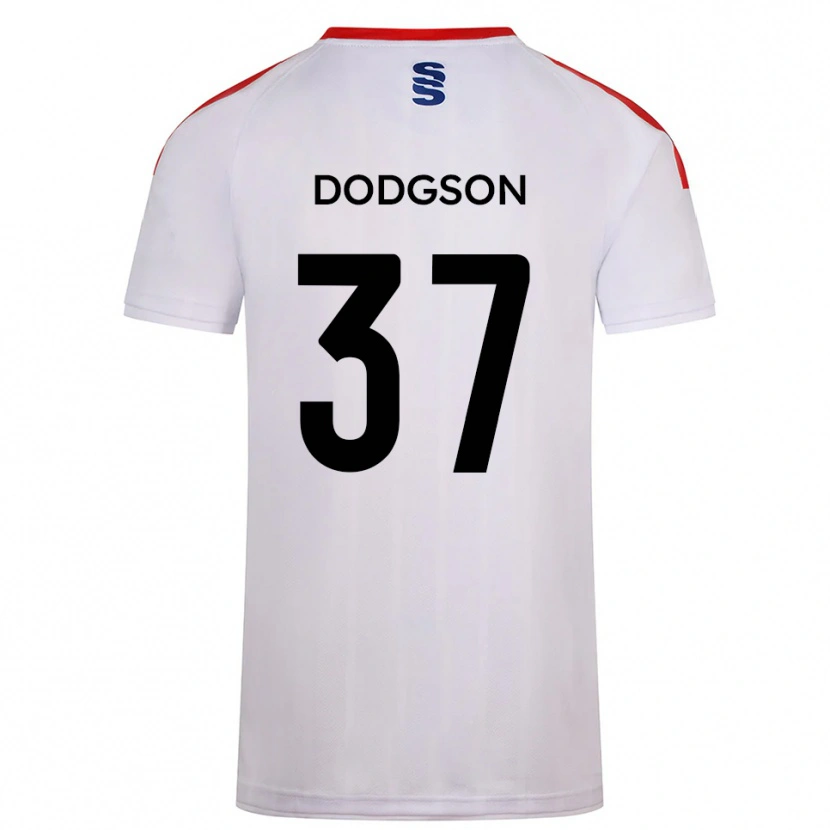 Danxen Niño Camiseta Ewan Dodgson #37 Blanco Azul Marino 1ª Equipación 2025/26 La Camisa México
