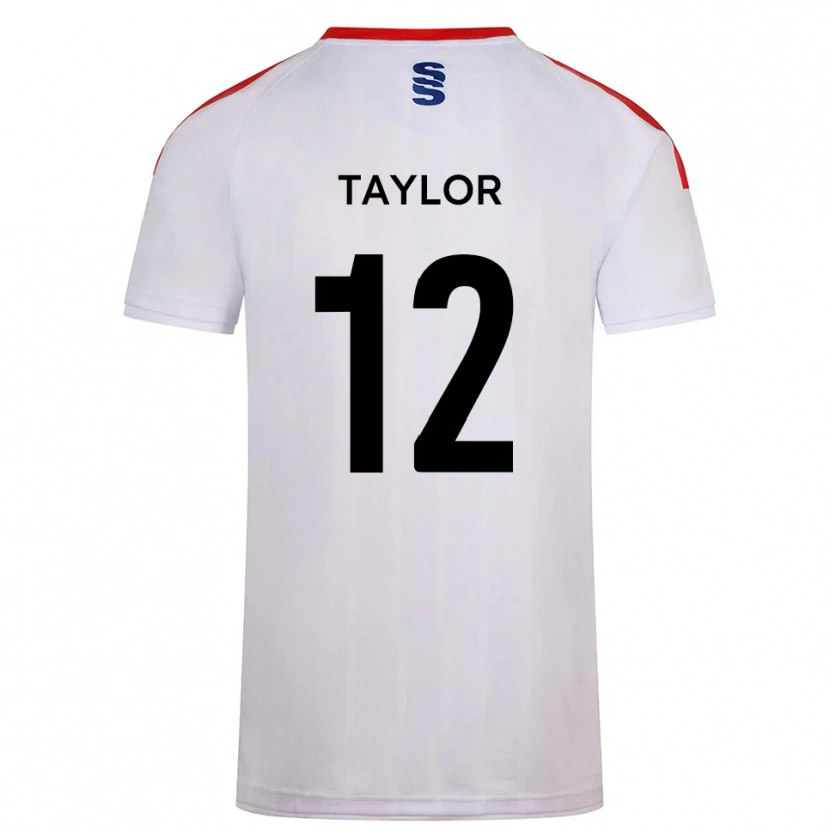 Danxen Niño Camiseta Max Taylor #12 Blanco Azul Marino 1ª Equipación 2025/26 La Camisa México