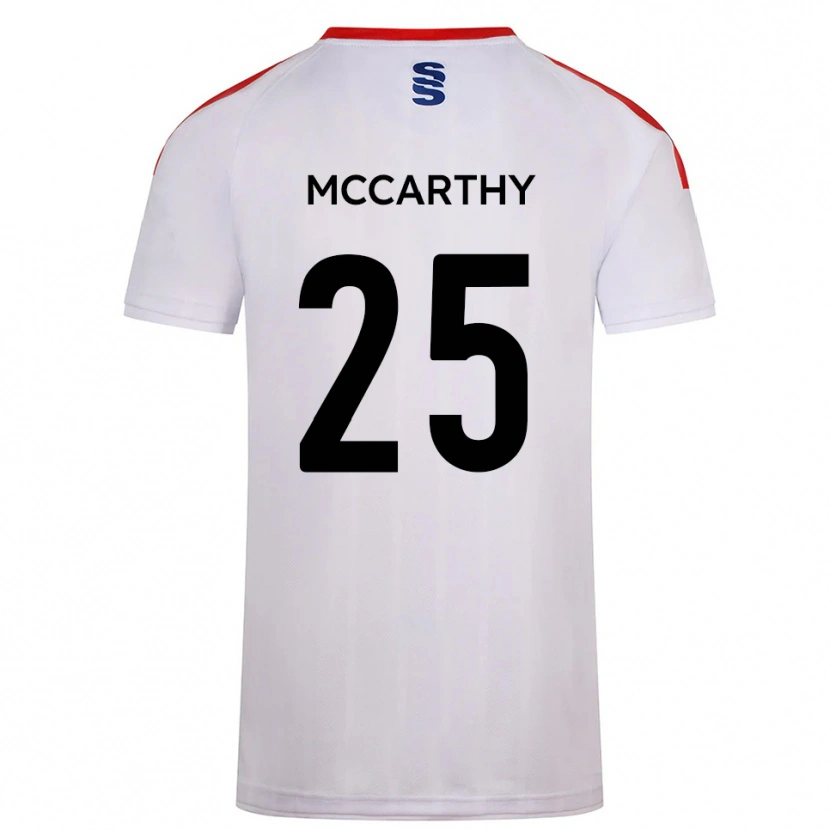 Danxen Niño Camiseta Max Mccarthy #25 Blanco Azul Marino 1ª Equipación 2025/26 La Camisa México