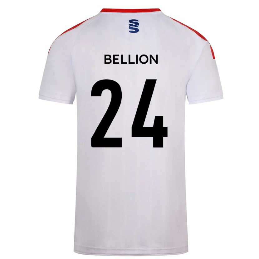 Danxen Niño Camiseta Daniel Bellion #24 Blanco Azul Marino 1ª Equipación 2025/26 La Camisa México